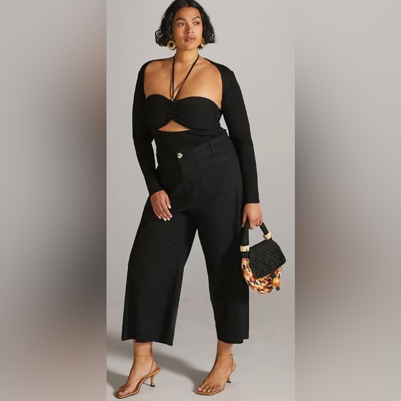 Maeve Pants - MAEVE The Colette Cropped Wide-Leg Pants